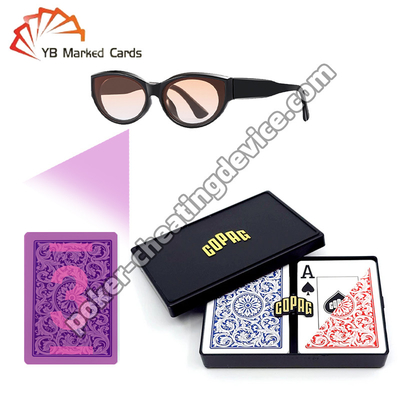 Copag 1546 100% di plastica professionale infrarossi Cheat Cards Set mazzo blu / rosso