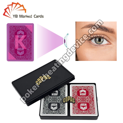 Copag WSOP Marcatura invisibile Set di carte da gioco doppio nero / rosso