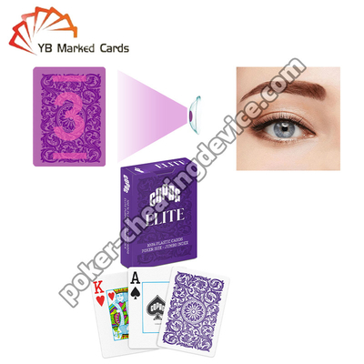 Copag Elite professionista carte segnate invisibili viola Single Deck