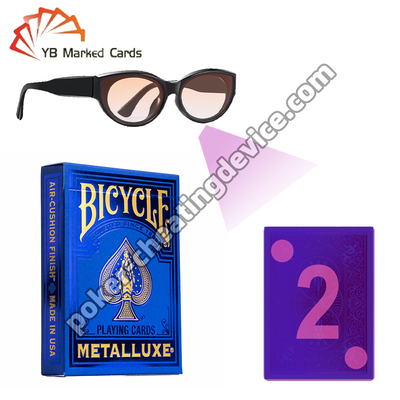 Bicicletta Metalluxe Blu 2023 Invisibile Inchiostro Marcato carte da gioco