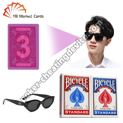 Carte da poker segnate a infrarossi con dorso Bicycle Rider Back e tecnologia di cheating invisibile