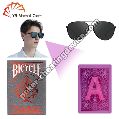 Bicicletta Metalluxe Fogli rosso IR Marcato poker Deck per imbrogliare