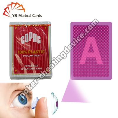 Copag 4 Colour 100% Plastic Secret Marked Playing Cards