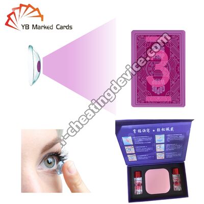Lenti a contatto per poker con inchiostro invisibile per carte da gioco
