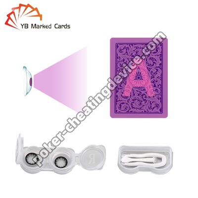 Lenti a contatto a infrarossi per carte segnate con inchiostro invisibile