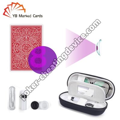 Lenti a contatto per carte marcate con inchiostro invisibile